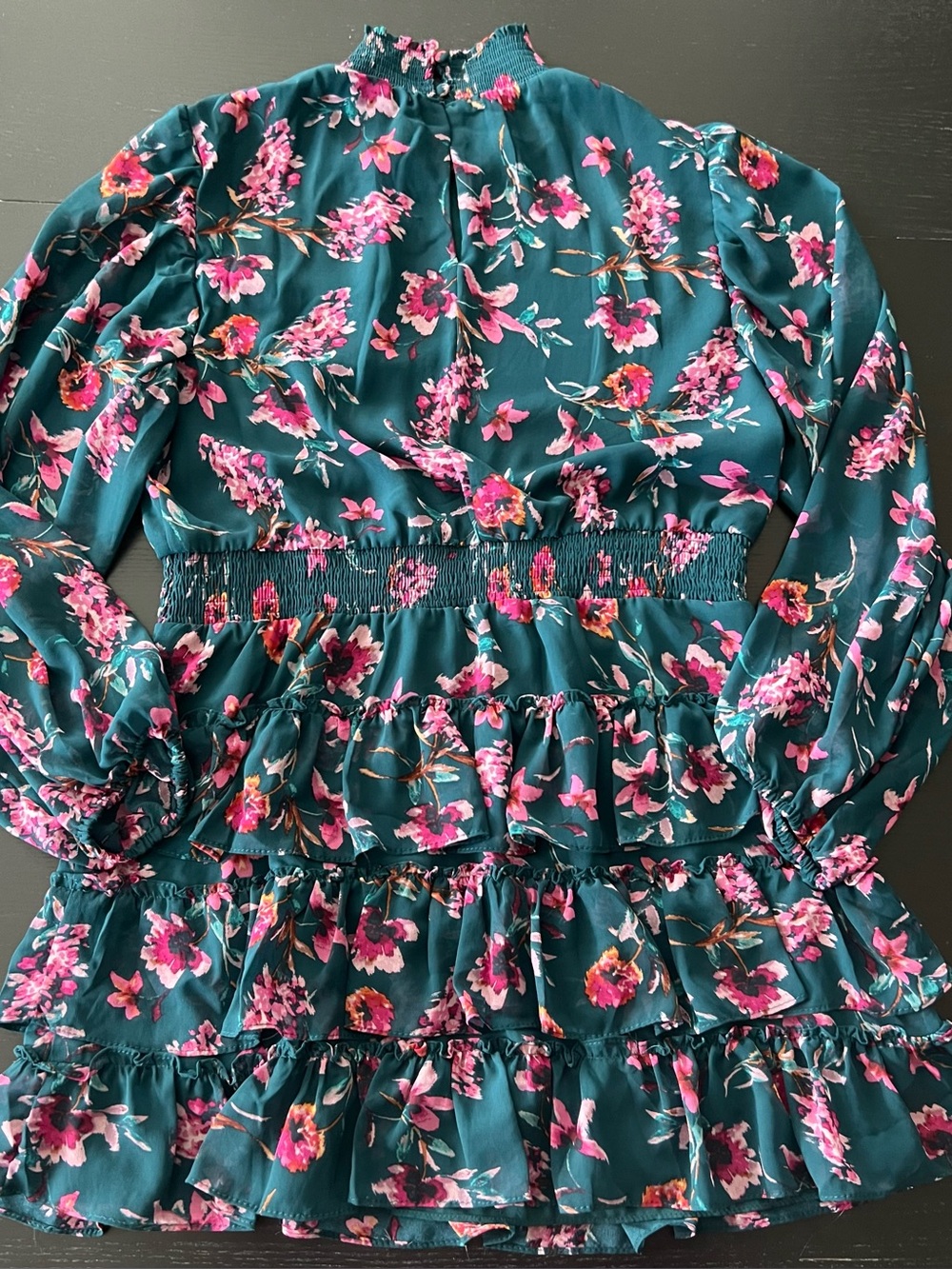 Floral Ruffle Mini Dress - Picture 7 of 7
